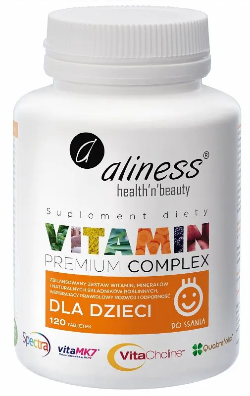 „Aliness Premium“ vitaminų kompleksas, vitaminų kompleksas vaikams, pastilės