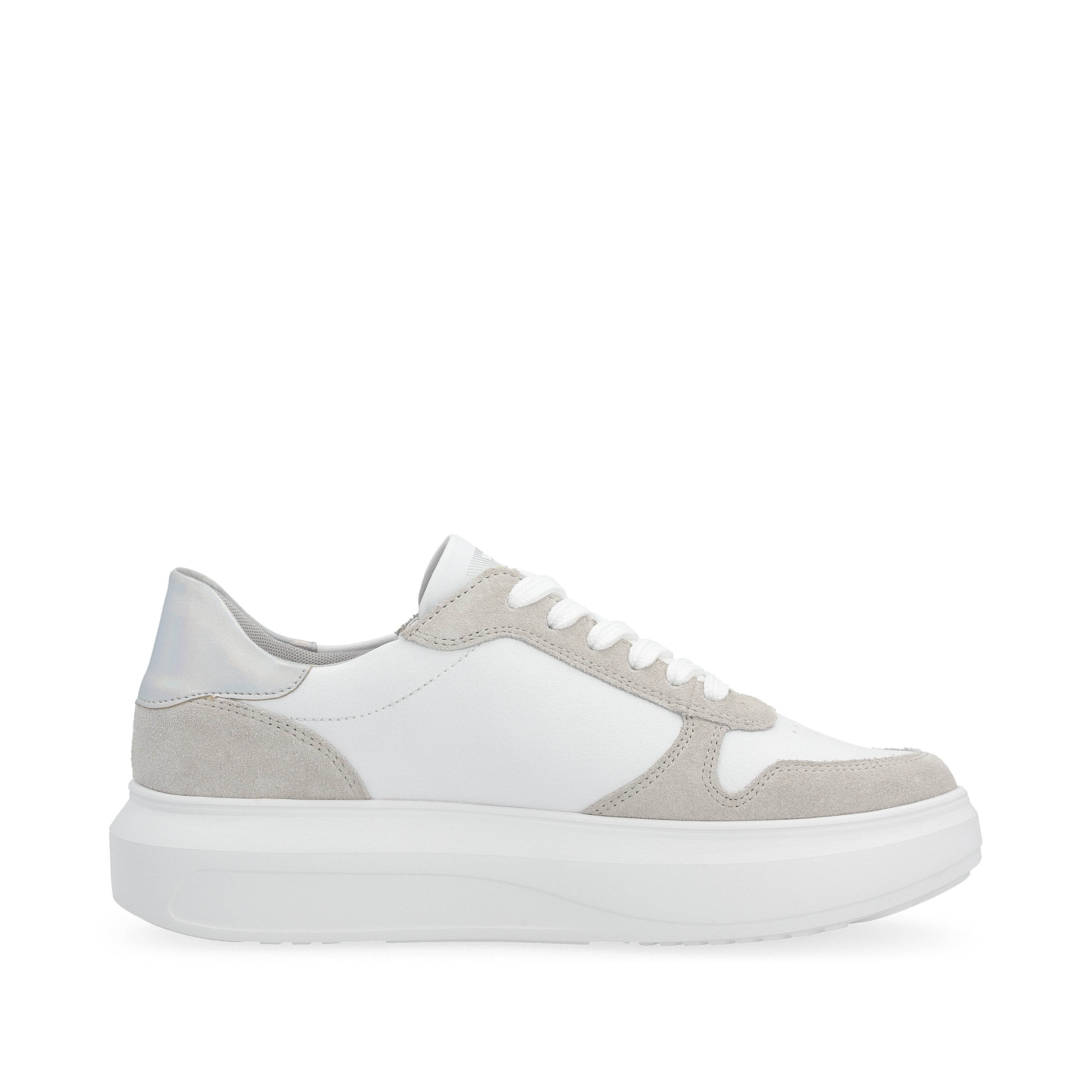 Rieker Damen Sneaker Low clear-white dust-grey