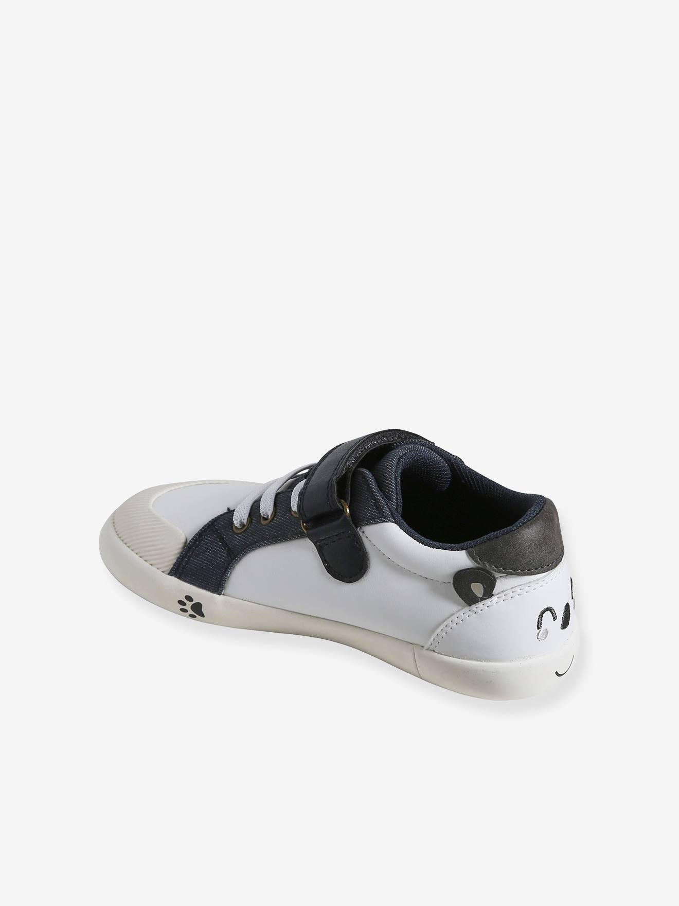 Vertbaudet Kinder Sneakers mit Anziehtrick - weiß