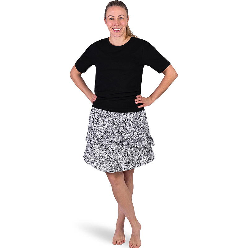 Volangskjørt str S/M-L/XL m/blomstermønster