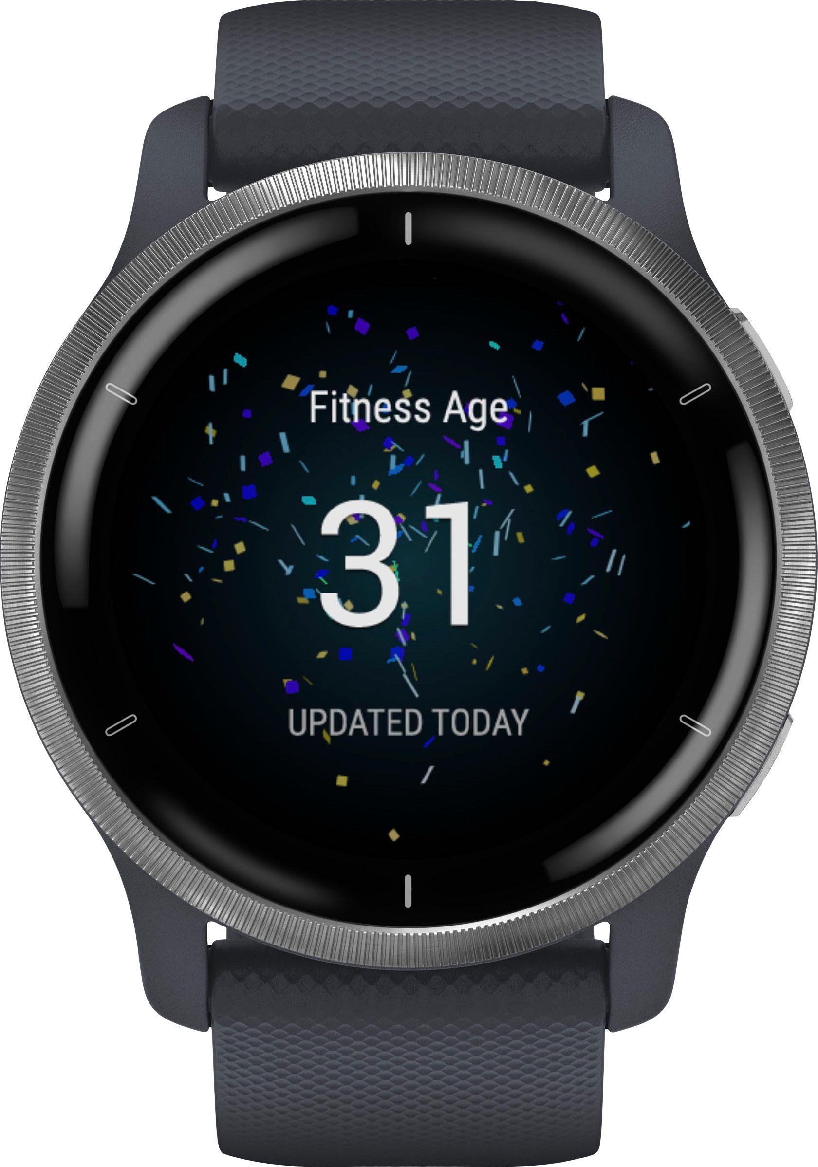 Garmin Venu 2 Smartwatch (3,3 cm/1,3 Zoll), 25 vorinstallierten Sport-Apps