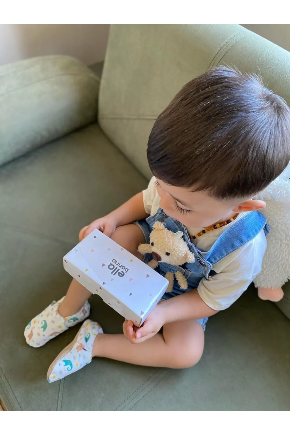Ella Bonna  Rutschfeste Sohle, Baby-Elefant-Babyschuhe, Heimstiefel, Hausschuhe, Kinderzimmerschuhe, Hausschuhe