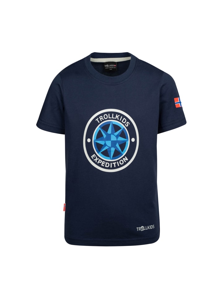Trollkids Funktionsshirt Windrose in navy/grey günstig kaufen
