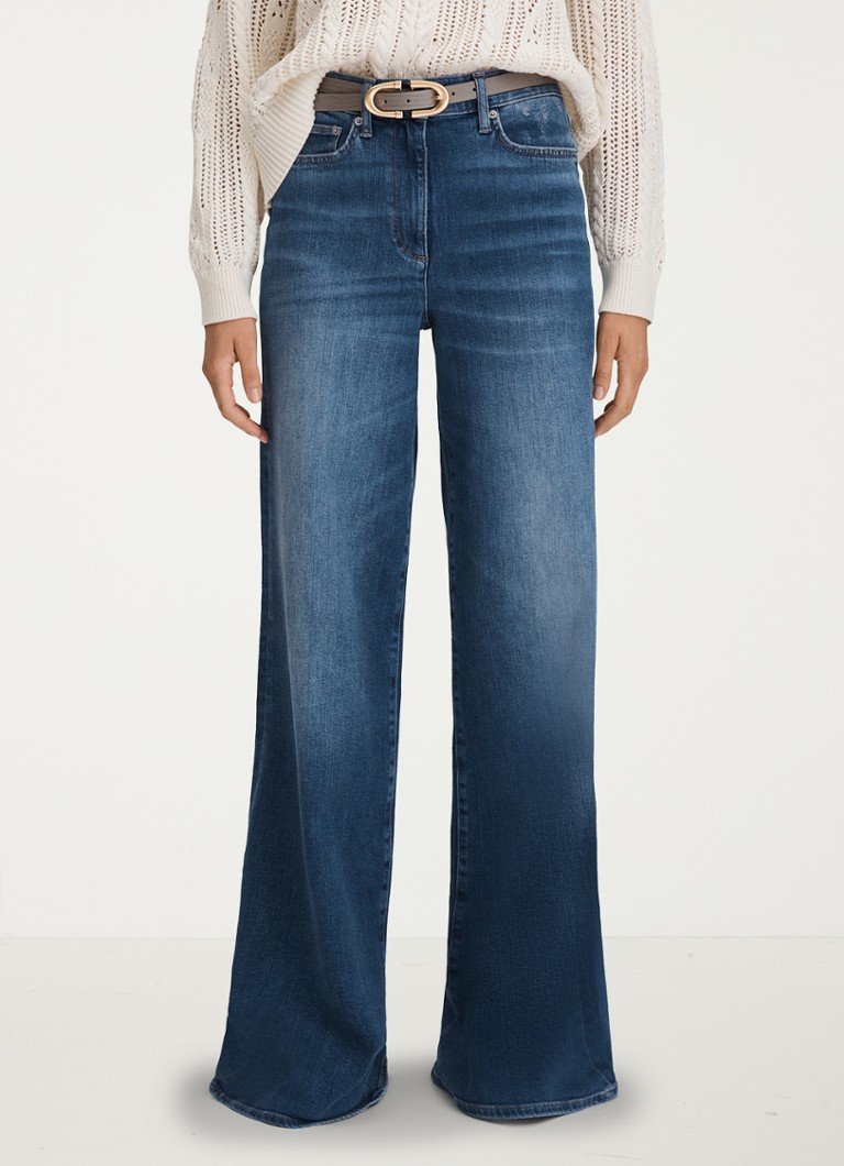 Reiss  Ameria high waist wide leg jeans met steekzakken