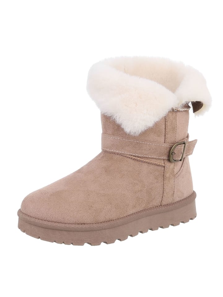 Ital-Design Stiefelette in Hellbraun günstig kaufen