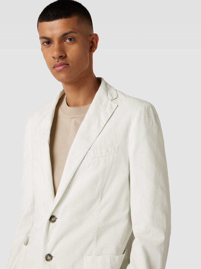 Slim Fit Anzug aus Cord in offwhite