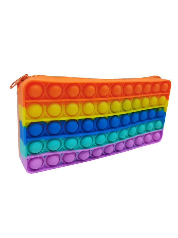 COFI 1453 Rainbow Bunt Federmäppchen Ideales Etui für den Schulalltag in Mehrfarbig günstig kaufen 23 cm