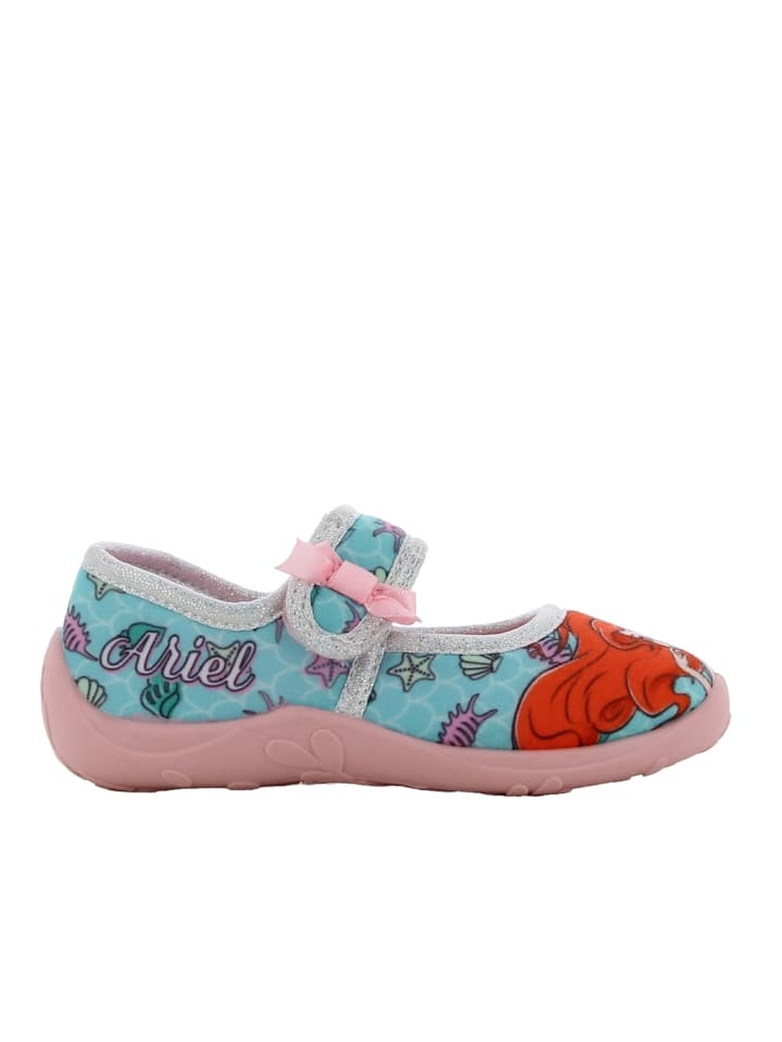 Disney Princess Hausschuhe mit The Little Mermaid Motiv, in  Blau, Ballerina design günstig kaufen