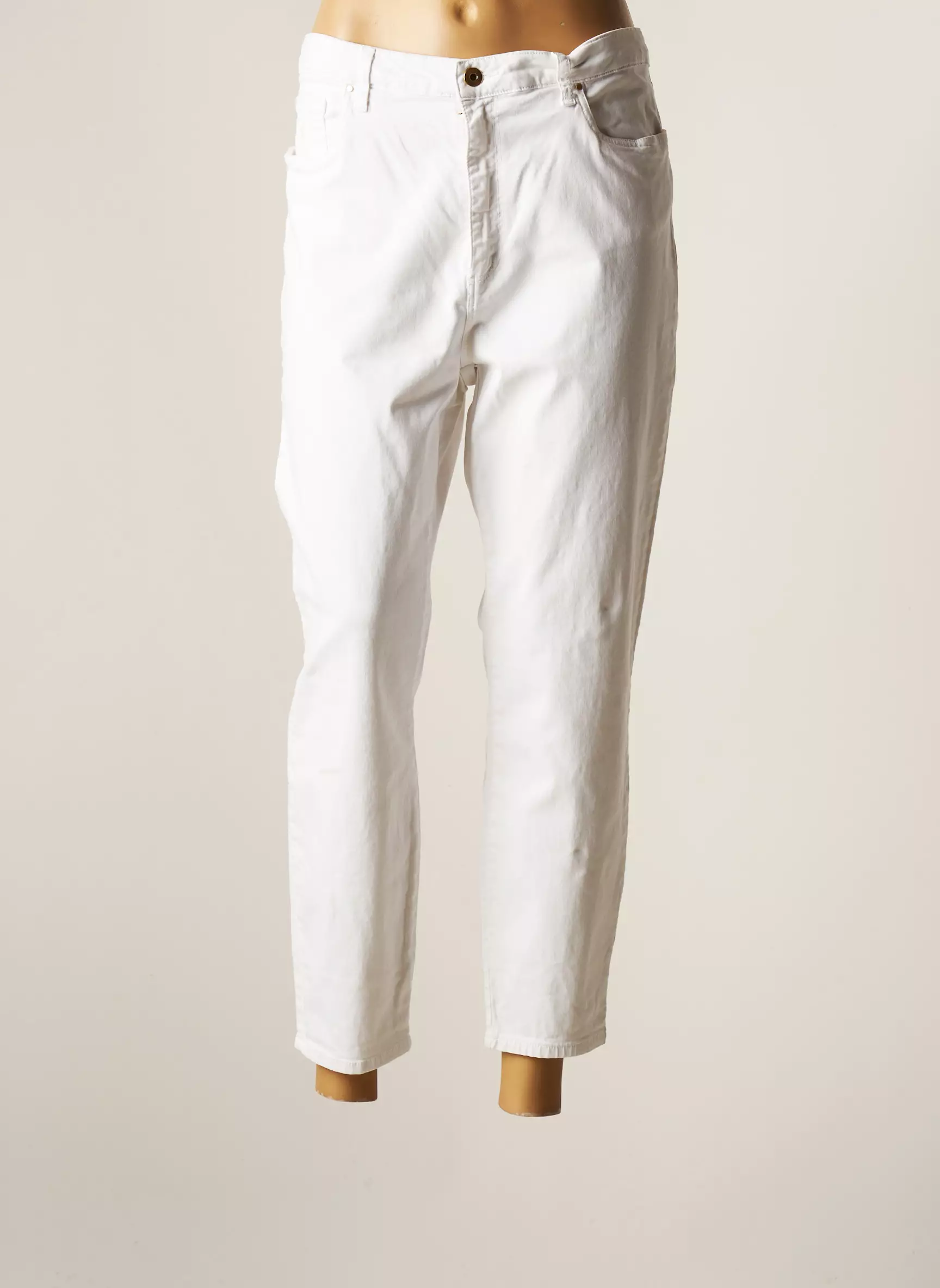Lcdn Pantalon7 8 Femme couleur blanc