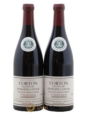 Corton Grand Cru Louis Latour  2008 - Lot de 2 Bouteilles
