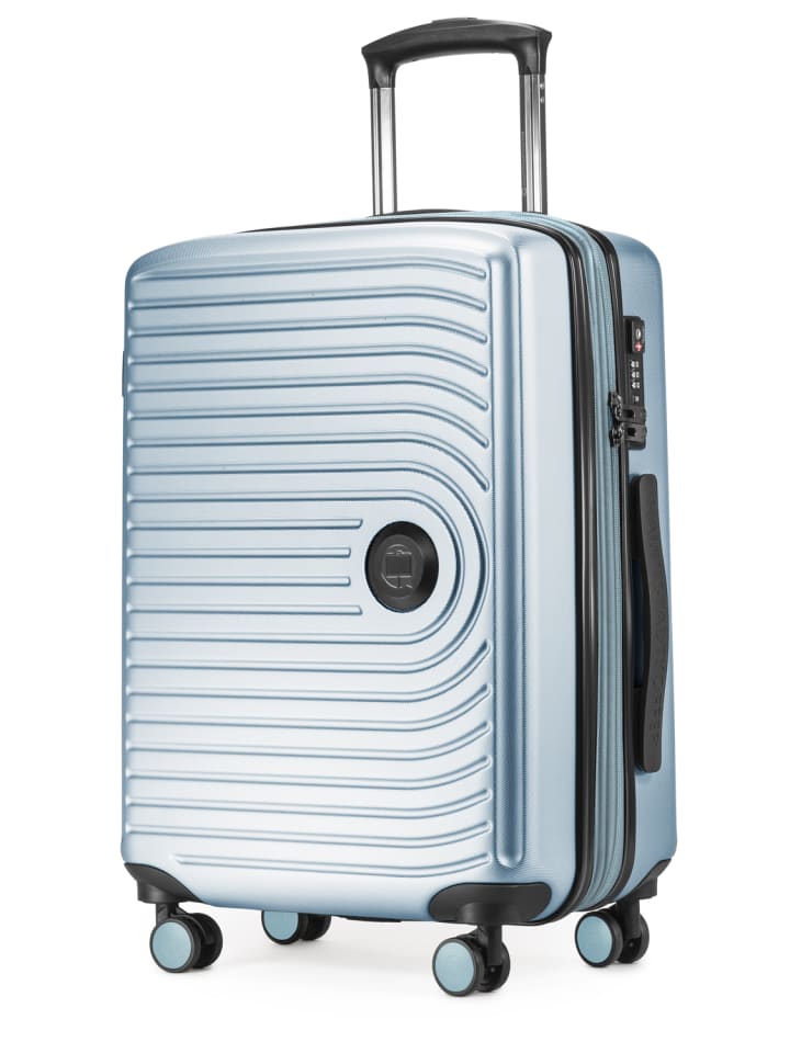 Hauptstadtkoffer Mitte - Handgepäck Bordgepäck-Trolley Koffer, TSA, in Pool blau günstig kaufen S