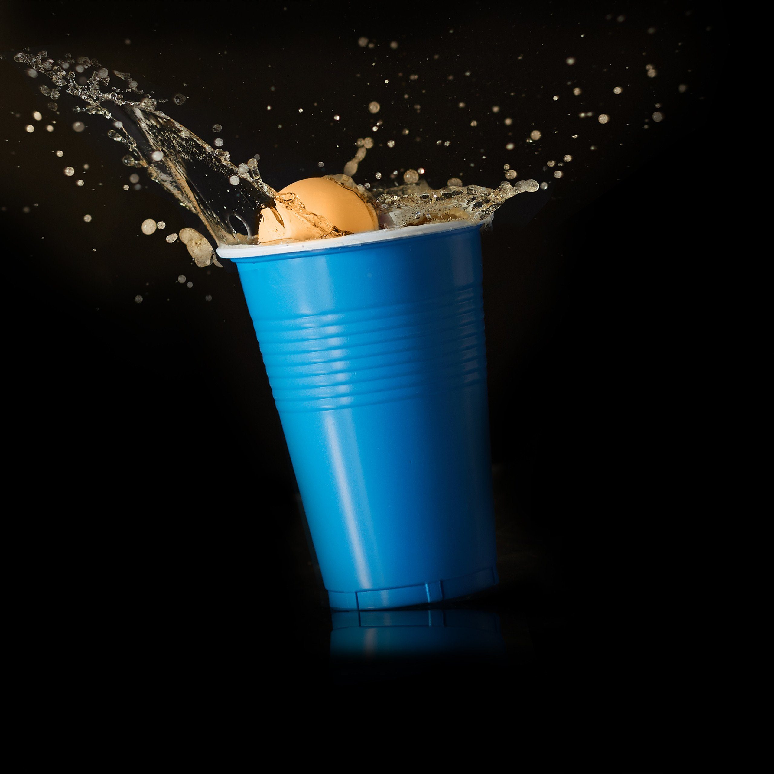 relaxdays Tischtennisball Beer Pong Bälle orange