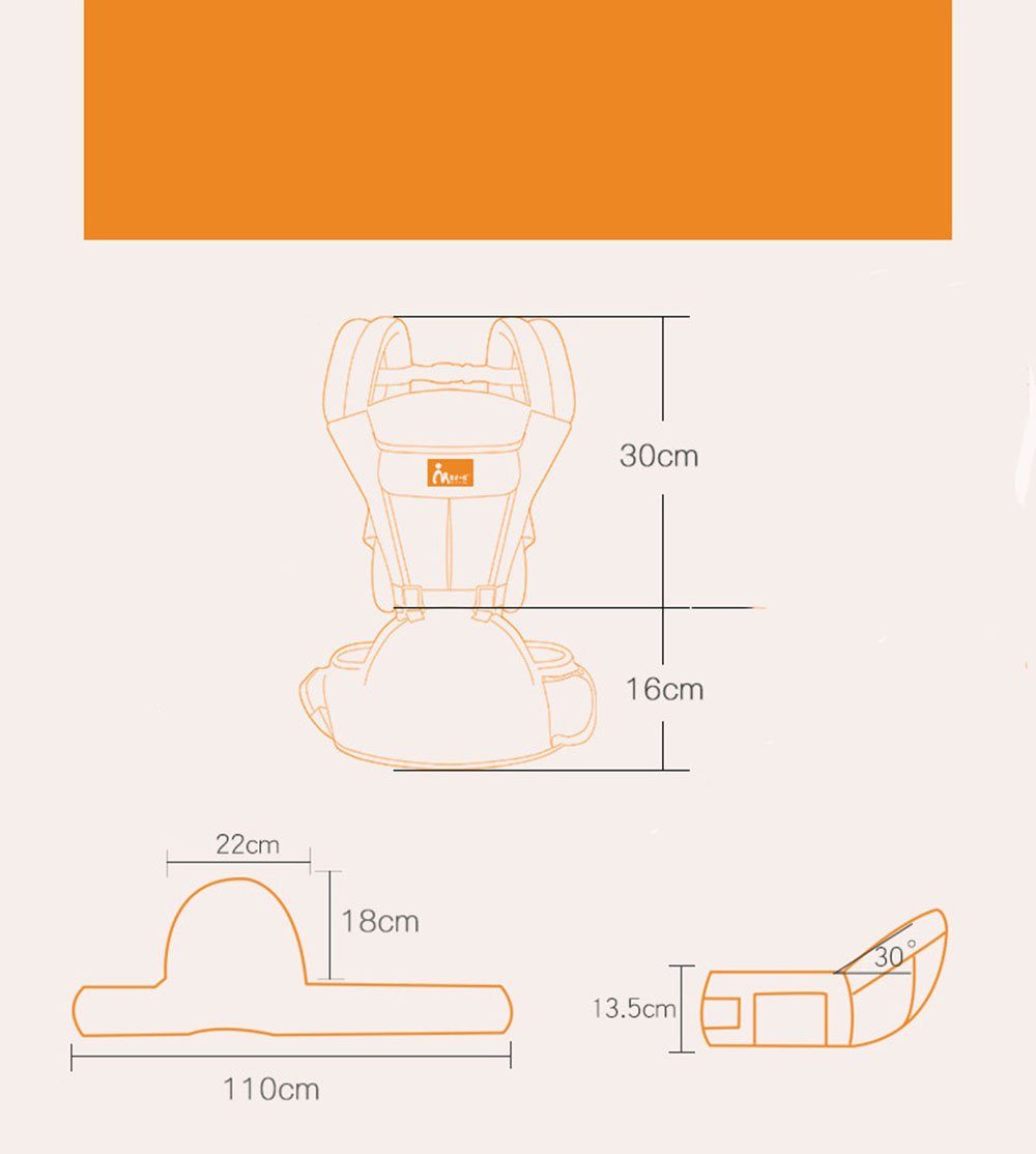 Runxizhou Bauchtrage Babytrage, für Neugeborene ab Geburt, Babys & Kleinkinder(3-30kg)