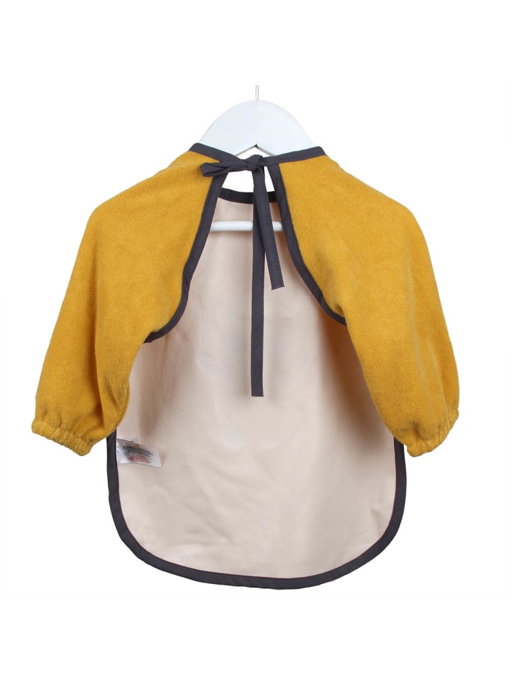 Schlummersack Lätzchen mit Ärmeln wasserfest in Gold günstig kaufen 1-2 Jahre