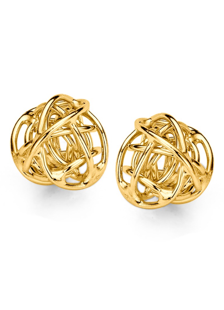 Casa Jewelry Molekuul gold-plated stud earrings