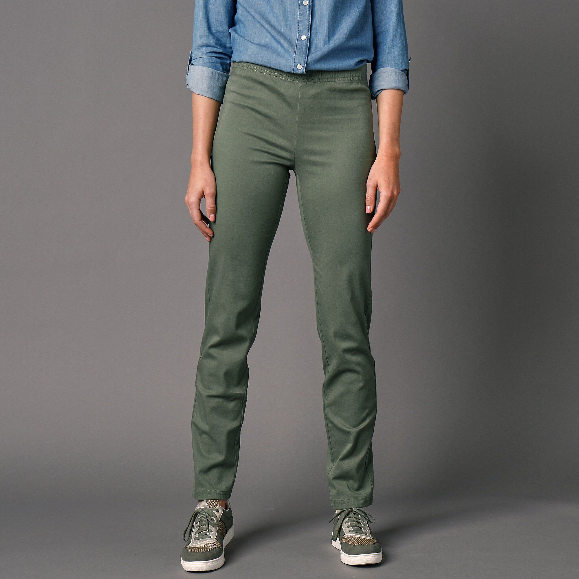 Pantalon sculptant effet ventre plat taille élastiquée