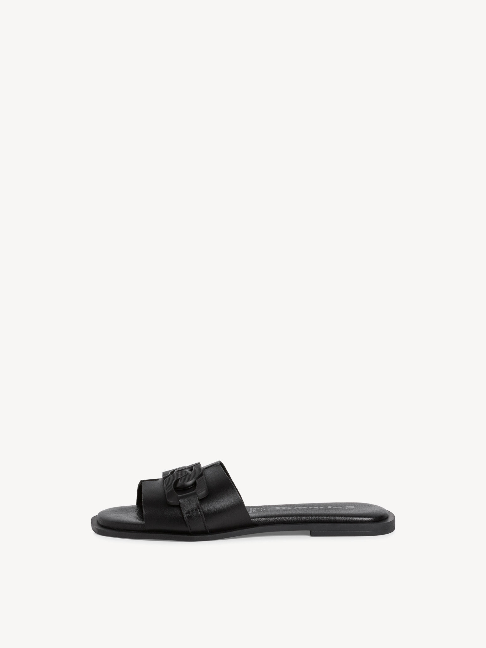 Mule en cuir - noir