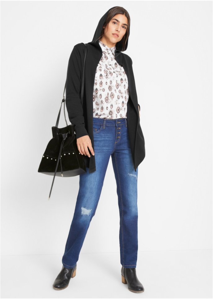 Long-Sweatjacke