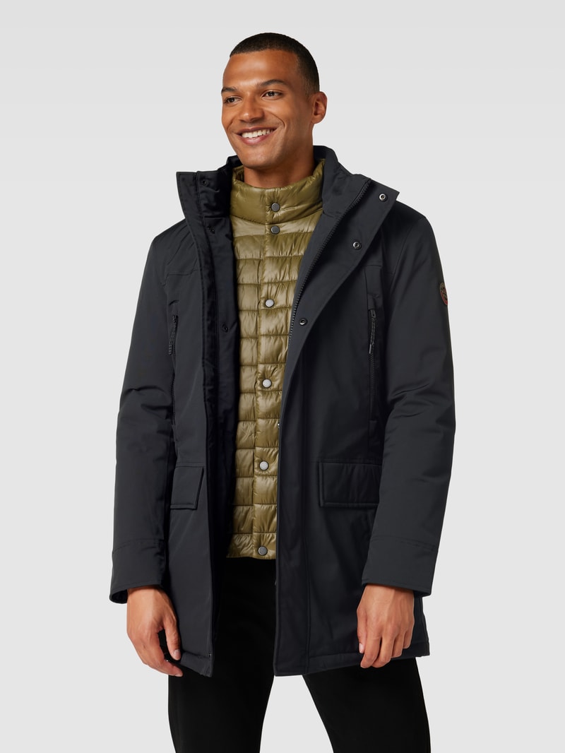 Jacke mit Kapuze in schwarz