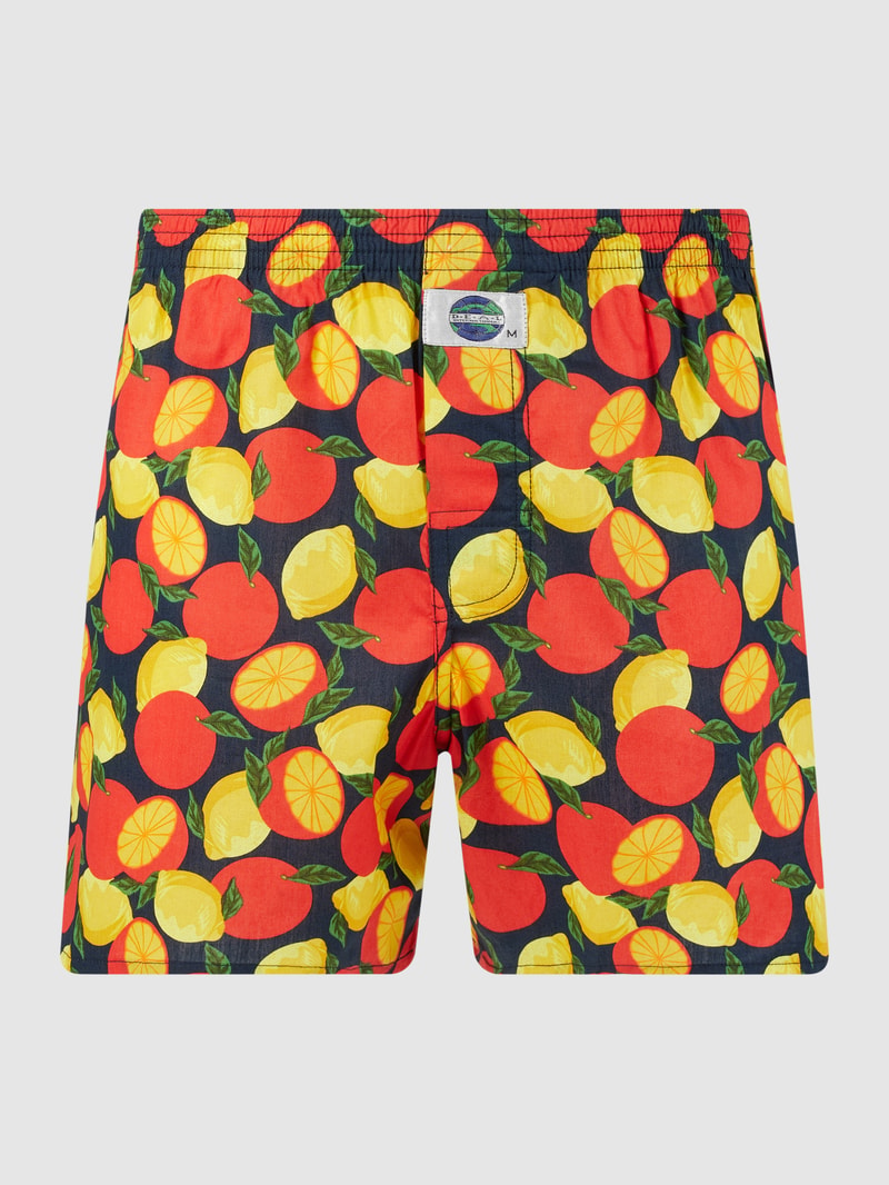 Boxershorts aus Baumwolle mit Allover-Muster in rot