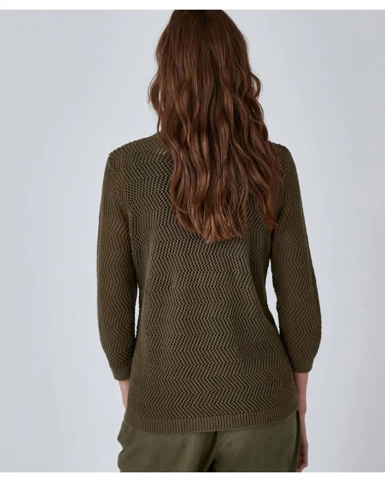 Gilet ajouré en coton biologique