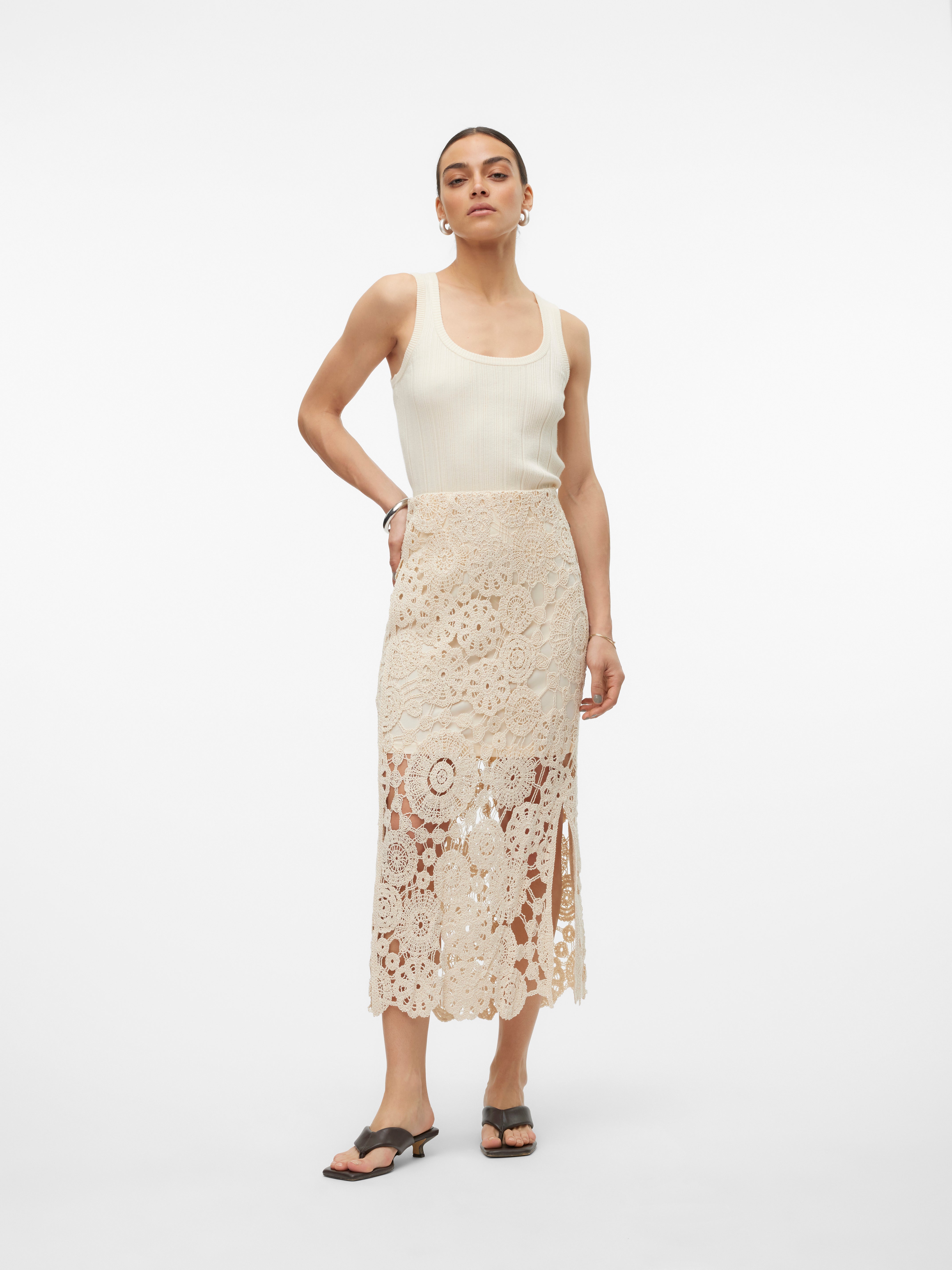 VMLILI Hohe Taille Langer Rock