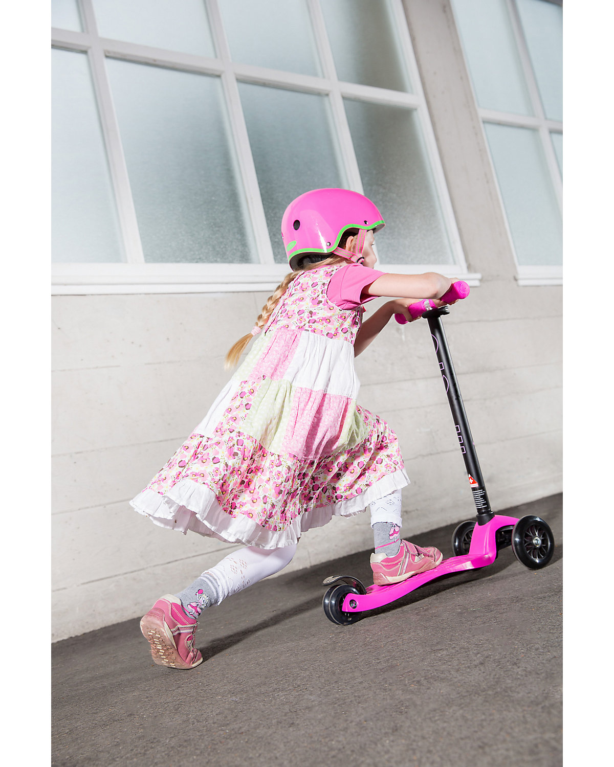 Twist-Scooter maxi micro mit T-Lenker, pink