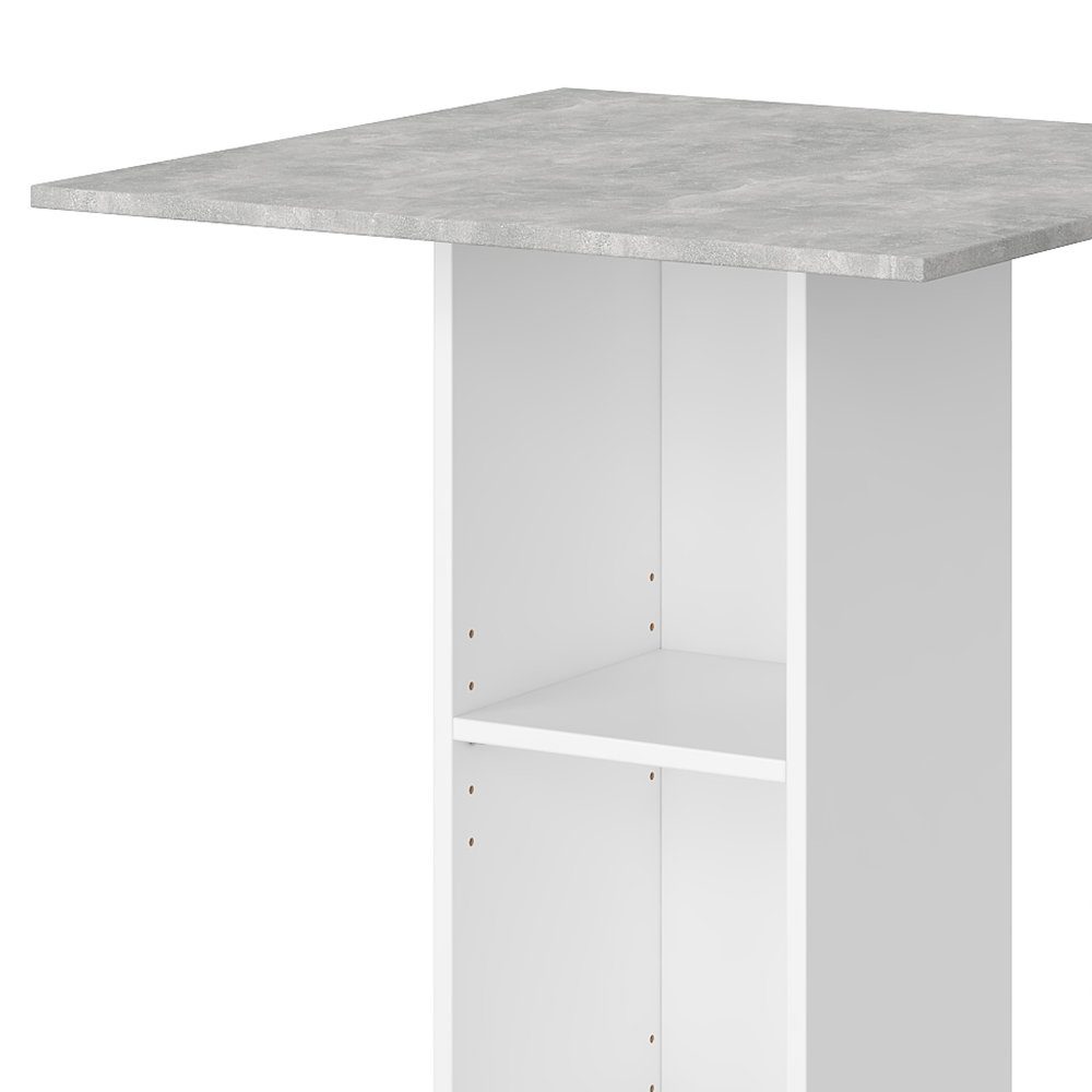 Vicco Bartisch Stehtisch Tresentisch RODEO Weiß Beton