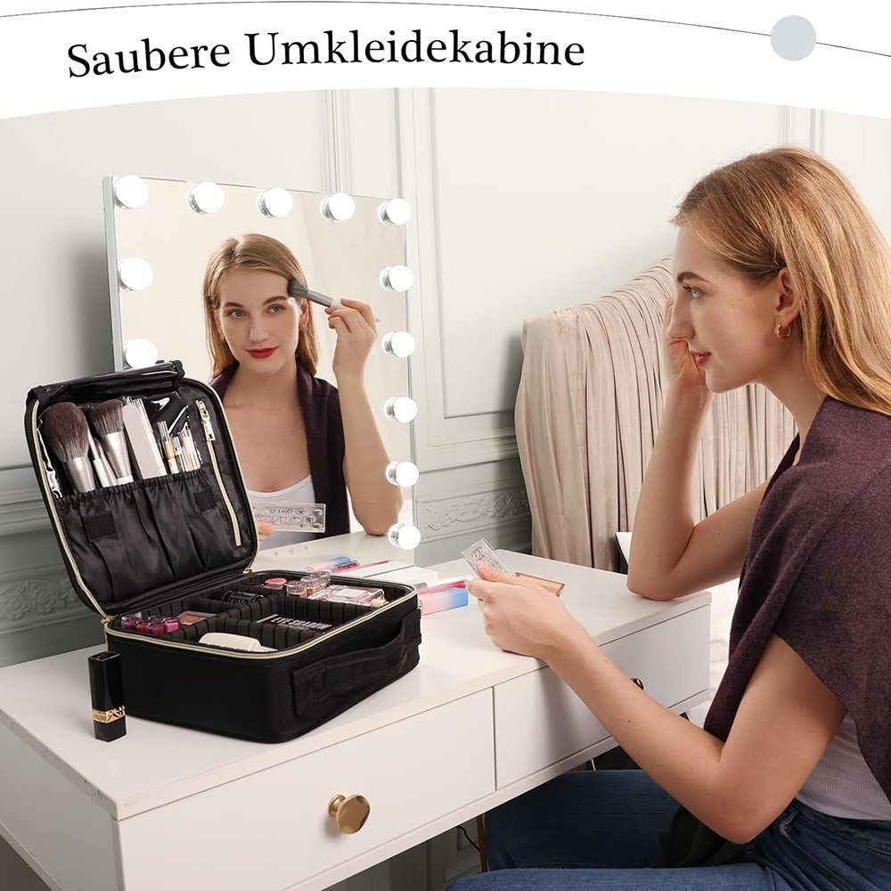 Zimtky Kosmetikkoffer Neue große Kapazität Aufbewahrungstasche für Reisen mit Kosmetik