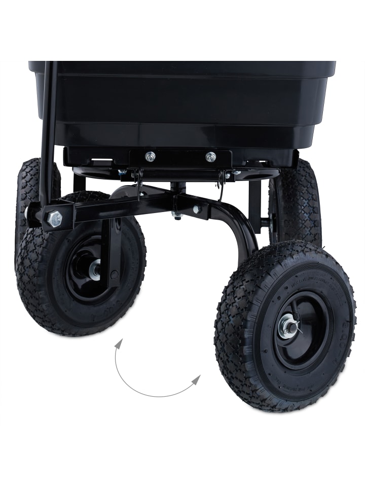 relaxdays Gartenwagen in Schwarz - 250 kg günstig kaufen onesize