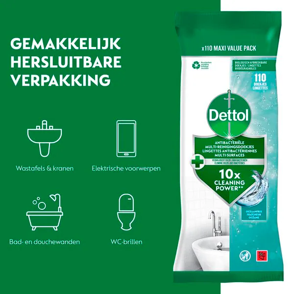 Dettol Ocean tisztító kendő 110 darab