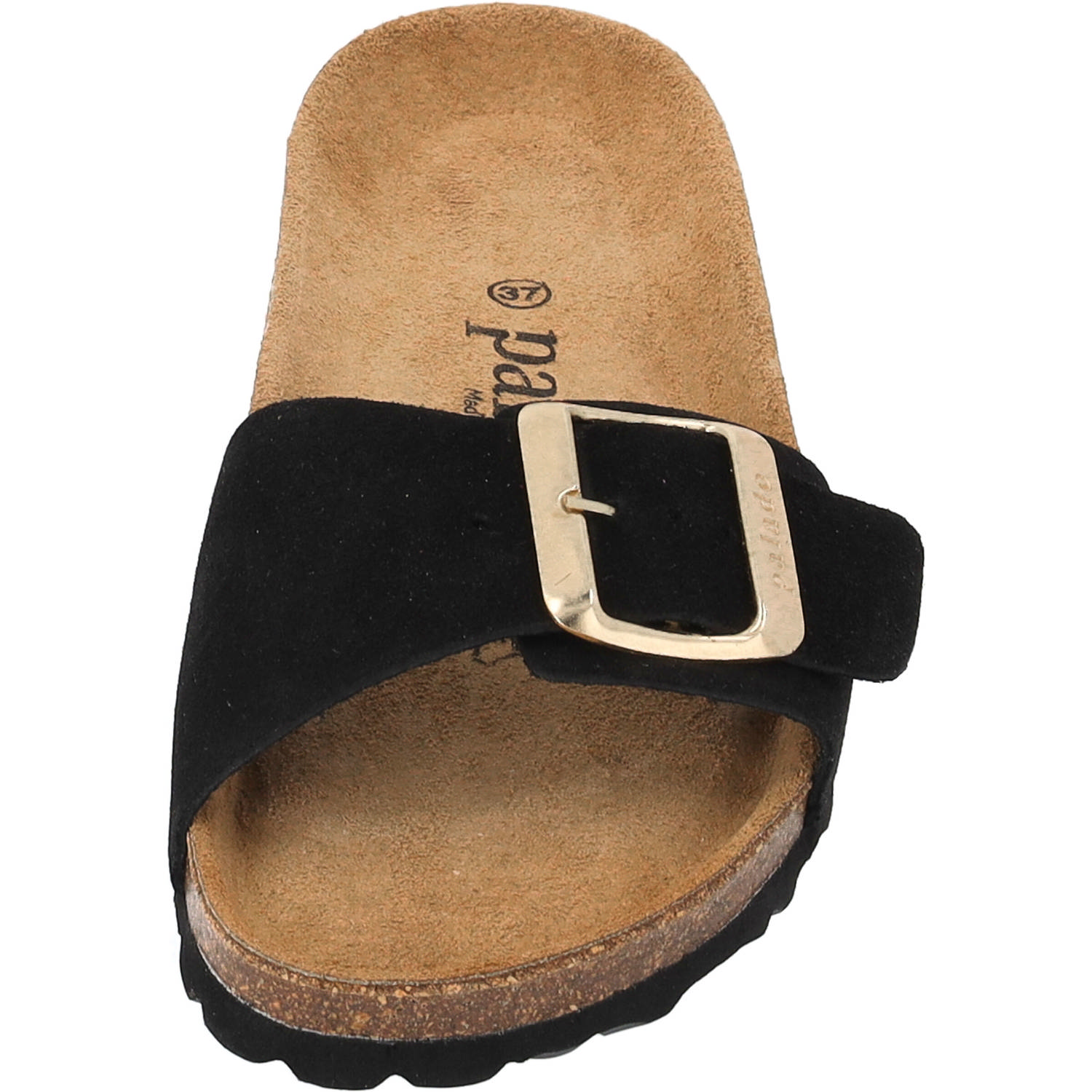 Palado Malta EGS Suede Premium Leather, Pantoletten, Damen, Schwarz