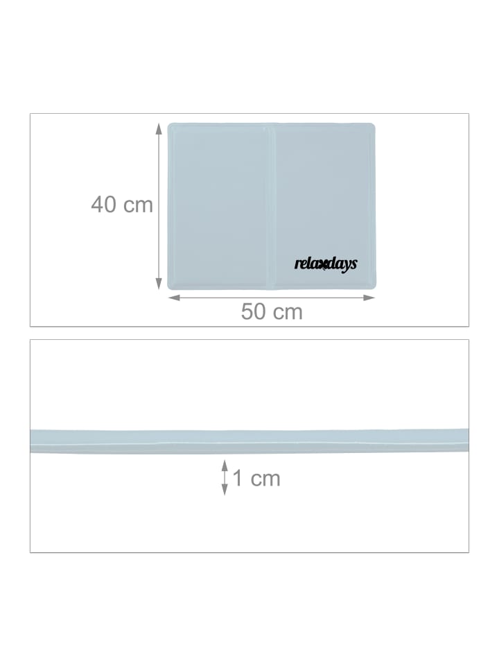 relaxdays Kühlmatte Hund in Grau - (B)40 x (T)50 cm günstig kaufen onesize