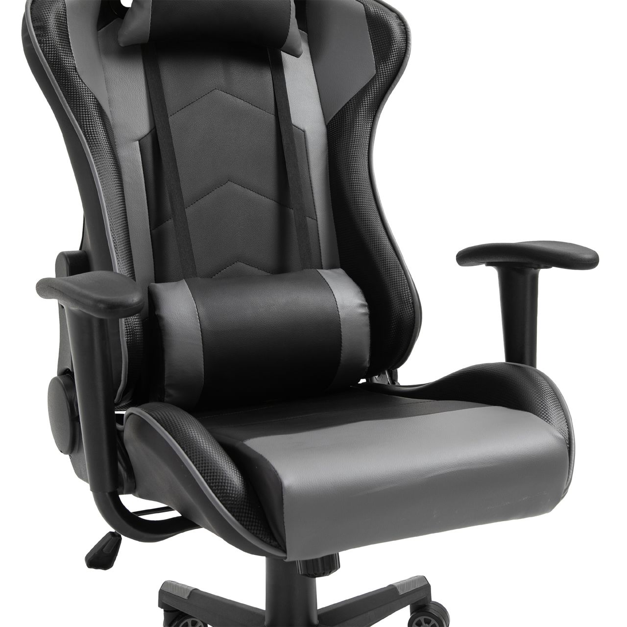 Vinsetto Ergonomischer Bürostuhl Gaming Stuhl Kunstleder Schaumstoff Schwarz