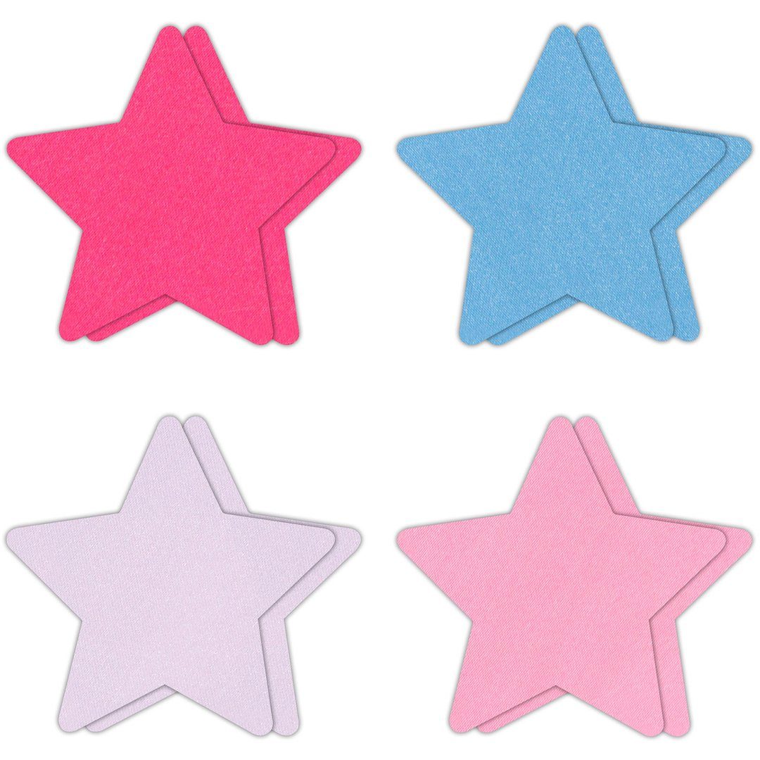 NS Novelties Brustwarzenabdeckung 4 Paar Nippelpasties Sterne Nippelsticker