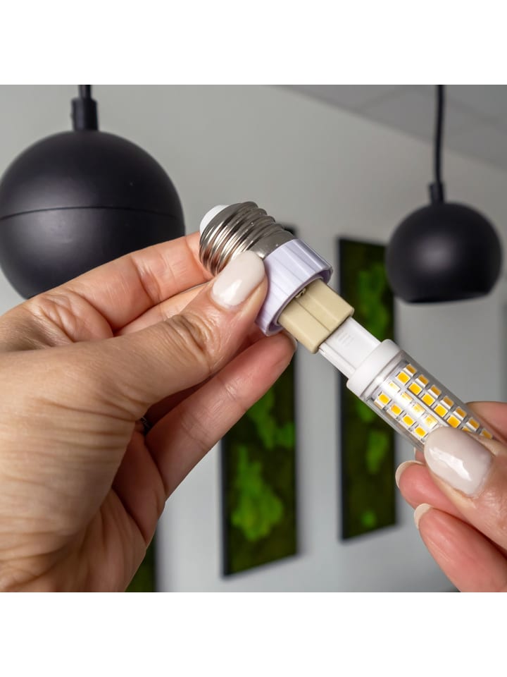 Intirilife 4er Set Lampenadapter E14 auf GU10 in WEISS günstig kaufen onesize
