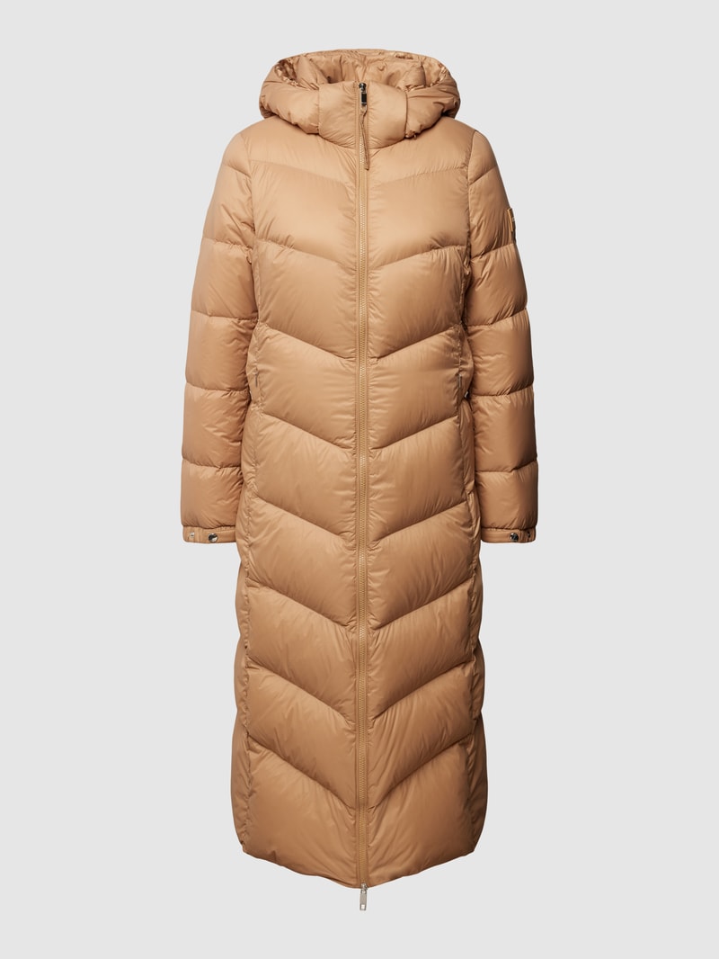Steppmantel mit Kapuze Modell 'Pamaxi' in camel