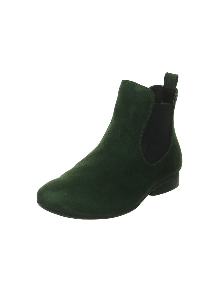 Think! Leder-Chelsea-Boots in Grün günstig kaufen