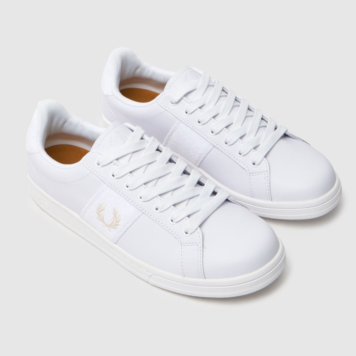 Fred Perry b721 bőrcipő fehér színben