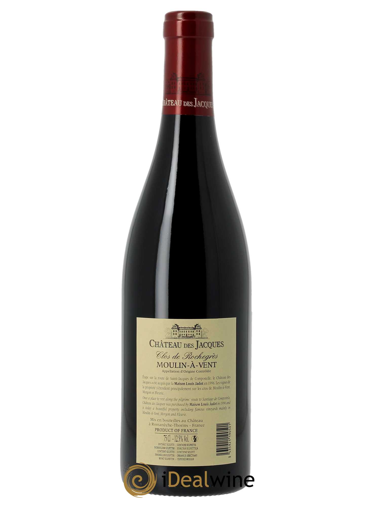 Moulin à Vent Clos de Rochegrès Château des Jacques  2021 - Lot de 1 Bouteille