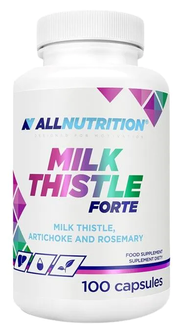 Allnutrition Milk Thistle Forte, Συμπλήρωμα Διατροφής που Υποστηρίζει την Πέψη, Κάψουλες