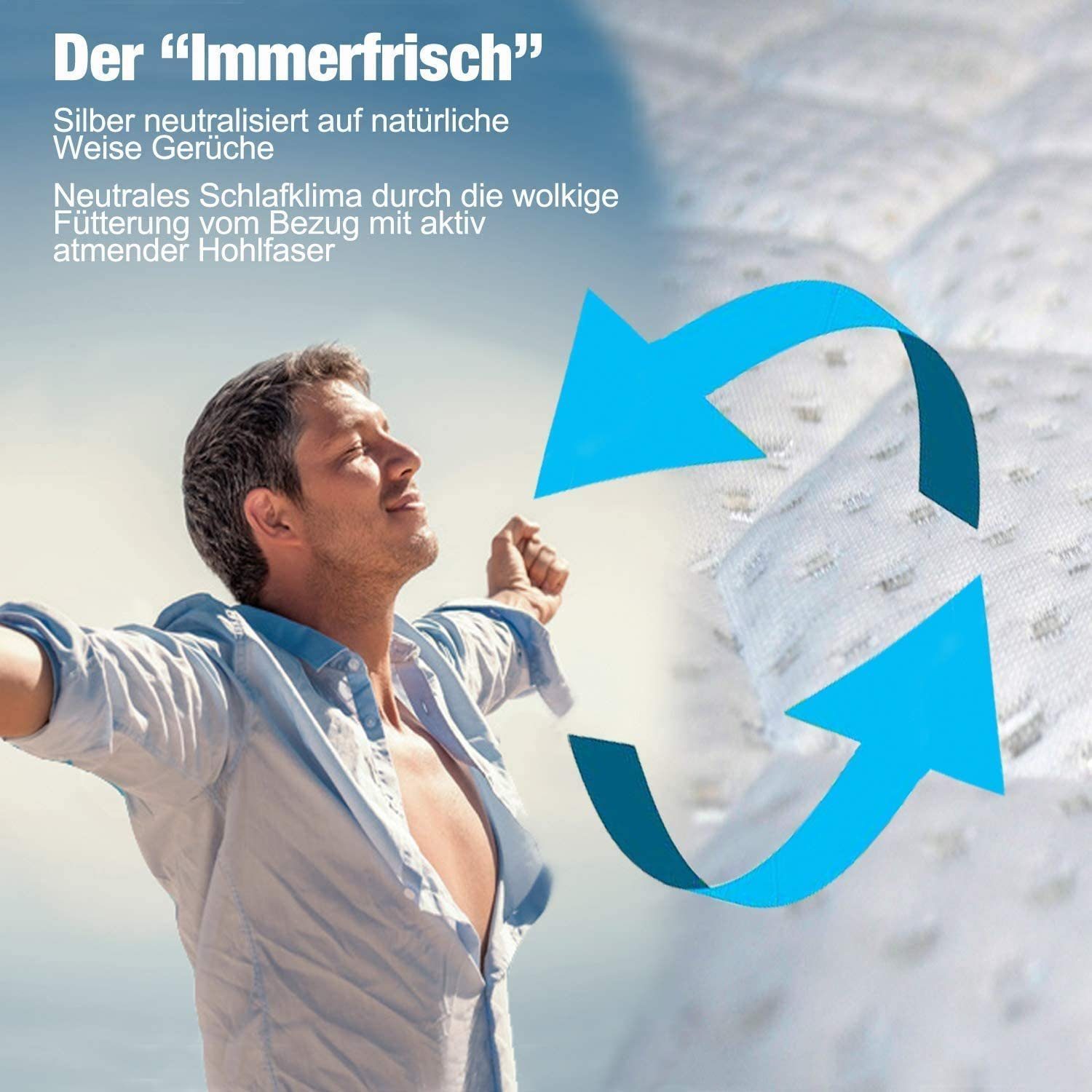 Traumreiter Seitenschläferkissen Traumreiter Seitenschläferkissen Visco Dream 140x40 Memory Foam Kissen, 1-tlg.