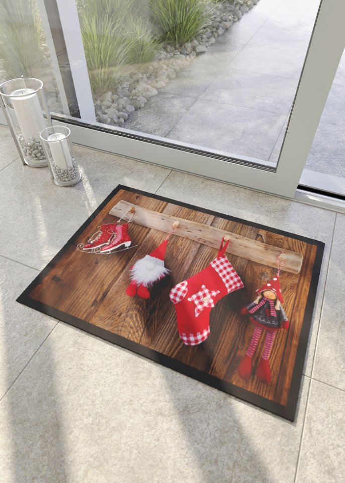 Fußmatte mit weihnachtlichem Motiv
