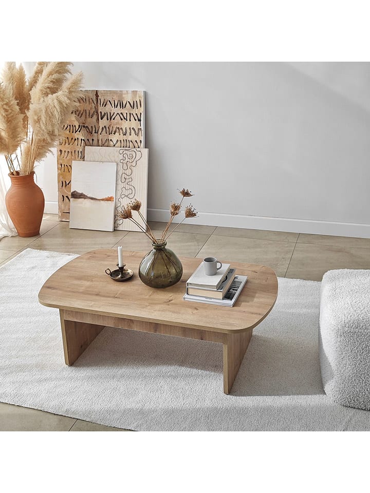 Evila Couchtisch ''Theseus'' in Hellbraun - (B)105 x (H)35 x (T)60 cm günstig kaufen onesize