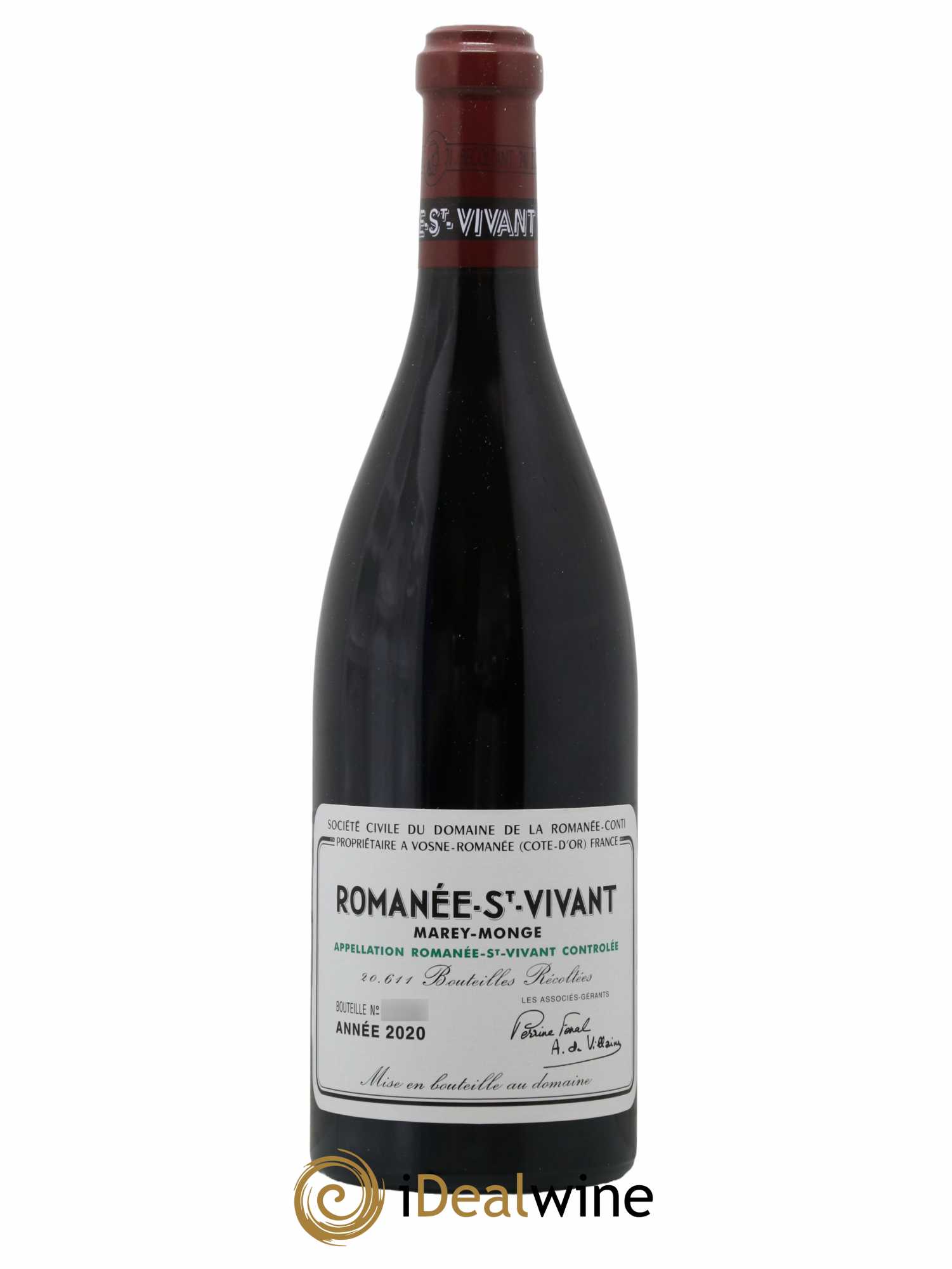 Romanée-Saint-Vivant Grand Cru Domaine de la Romanée-Conti  2020 - Lot de 1 Bouteille