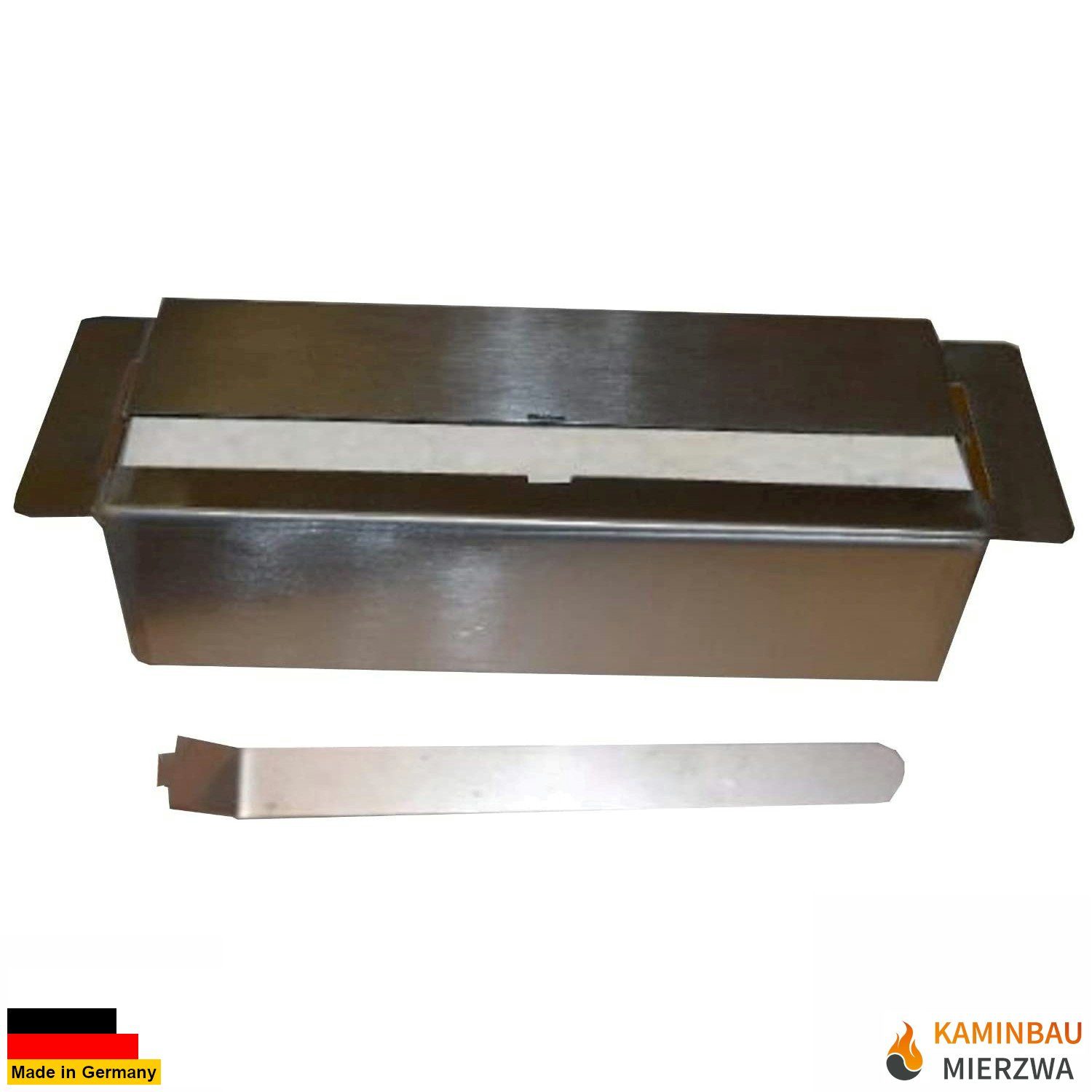 Kaminbau Mierzwa Echtfeuer-Dekokamin Aurora (Luxus Royal, Brenngel & Bio-Ethanol Kamin inkl. 2 regulierbare Edelstahl Brenner & Zubehör), Farbwahl, Gelkamin, Ethanolkamin, Kaminofen, Wandkamin