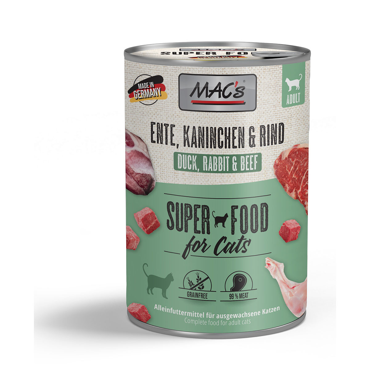 MAC's Cat Fleischmenü Ente Kaninchen und Rind kaufen