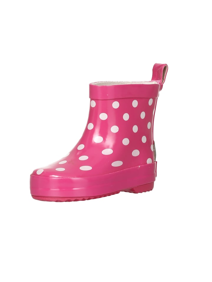 Playshoes Gummistiefel Halbschaft Punkte in Pink günstig kaufen
