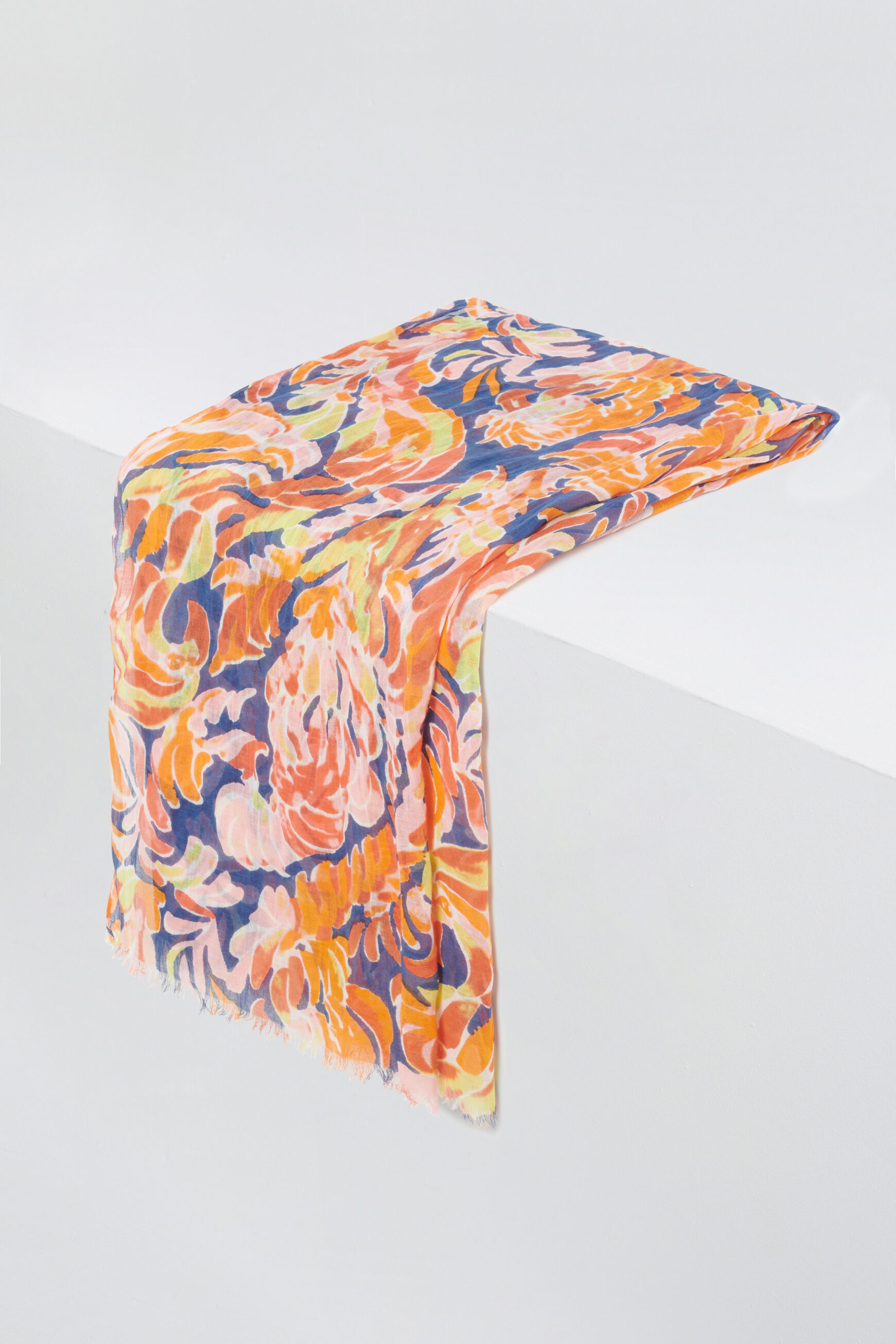 foulard benicio bleu marine femme
