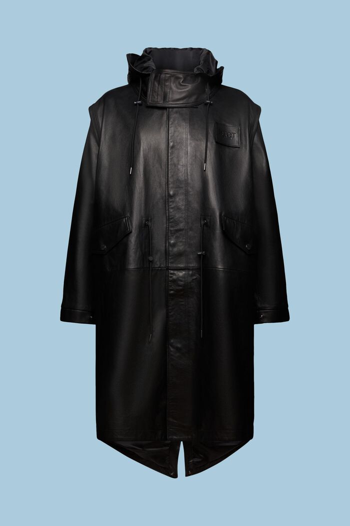 Multifunktionaler Parka aus Leder